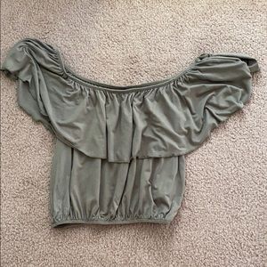 Forever 21 off the shoulder crop top